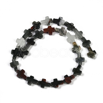 Natural African Bloodstone Beads Strands G-I369-A21-02-1