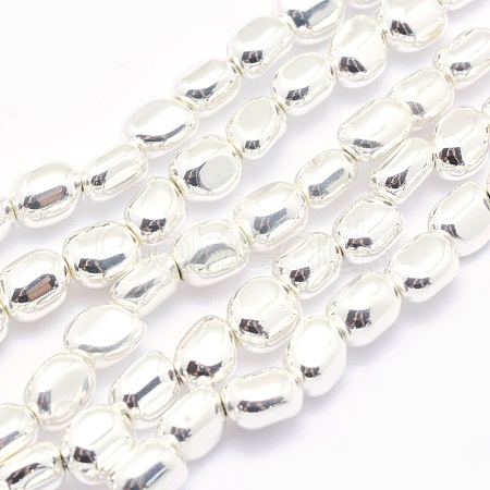 Electroplate Non-magnetic Synthetic Hematite Beads Strands G-L485-17A-S-1