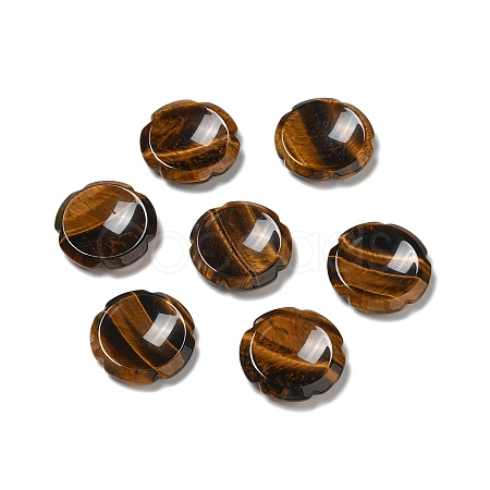 Natural Tiger Eye Worry Stones G-E586-01N-1