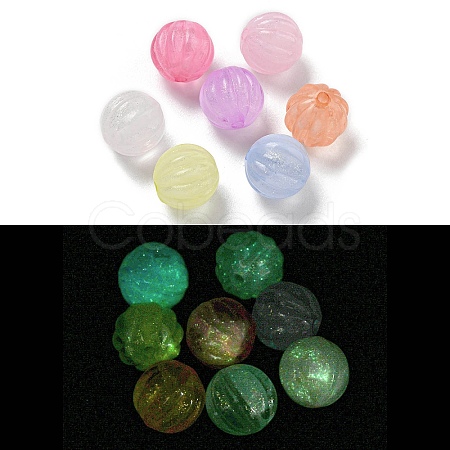 Luminous Acrylic Beads OACR-E041-19-1