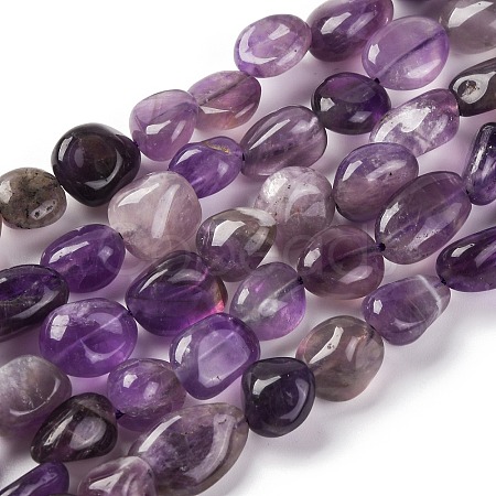 Natural Amethyst Beads Strands G-G146-A09-02-1