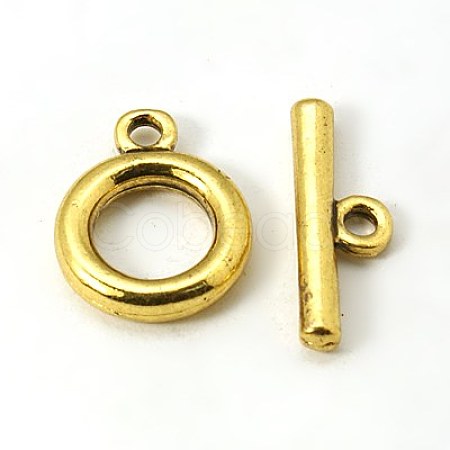 Alloy Toggle Clasps TIBE-EA774Y-AG-RS-1