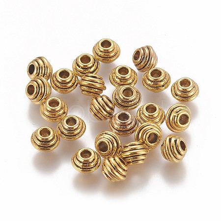 Tibetan Style Alloy Spacer Beads GLF5166Y-NF-1