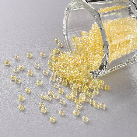 11/0 Grade A Transparent Glass Seed Beads X-SEED-N001-E-302-1