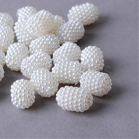 Acrylic Imitation Pearl Beads MACR-S810-02-1