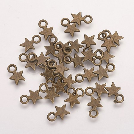 Tibetan Style Stamping Blank Tag Charms Pendants X-TIBEP-A123046-AB-FF-1