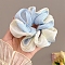 Cloth Hair Ties, Light Sky Blue, 120mm