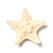 Opaque Resin Sea Animal Decoden Cabochons, Starfish, Beige, 39x40x9mm