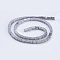 Electroplate Non-magnetic Synthetic Hematite Beads Strands, Square, Platinum Plated, 4x4x1mm, Hole: 1mm, about 395pcs/strand, 15.5 inch(39.5cm)