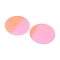 Ornament Accessories, Iridescent PVC Plastic Paillette/Sequins Pendants, Flat Round, Hot Pink, 29~30x0.2mm, Hole: 1.5mm