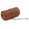 100M Macrame 2-Ply Cotton Braid Thread, with Spool, Round, Red, 2mm, about 109.36 Yards(100m)/Roll