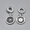 925 Sterling Silver European Dangle Charms STER-I019-30AS-2