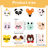 36Pcs 12 Style Animal Polyester Knitted Appliques DIY-FG0004-03-2
