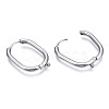 Tarnish Resistant 316 Surgical Stainless Steel Hoop Earrings Findings STAS-N097-055P-3