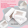 Rectangle Folding Paper Storage Boxes CON-WH0106-01B-02-4