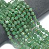 Natural Green Aventurine Beads Strands G-K389-E33-01-2