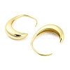 Brass Crescent Moon Stud Earrings EJEW-A026-03G-2