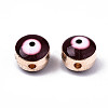 Alloy Enamel Beads ENAM-WH0047-14L-8mm-2