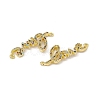 Brass Micro Pave Cubic Zirconia Connector Charms KK-E068-VC082-3