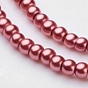 Glass Pearl Beads Strands X-HY-3D-B58-2