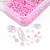 DIY 10 Style ABS & Acrylic Beads Jewelry Making Finding Kit DIY-N0012-05A-2