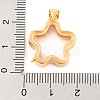 Rack Plating Brass Locket Pendants KK-F874-01G-04-3