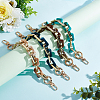 WADORN 4Pcs 4 Colors Imitation Stone Acrylic Boston Link Chains Bag Straps FIND-WR0005-21-4