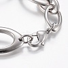 304 Stainless Steel Chain Bracelets BJEW-I252-02P-2