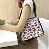 Butterfly Printed Polyester Shoulder Bags PW-WG43C53-01-1