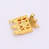 Brass Box Clasps KK-WH0038-09G-2