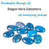 Natural Dragon Veins Cabochons G-PH0034-17-4
