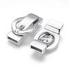 304 Stainless Steel Magnetic Clasps with Glue-in Ends STAS-G143-72P-2