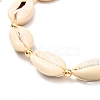 Natural Cowrie Shell Braided Bead Anklets Set for Girl Women AJEW-AN00451-02-8