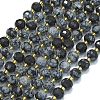 Natural Snowflake Obsidian Beads Strands G-K389-E86-01-1