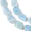 Natural Aquamarine Beads Strands G-C098-A10-01-4