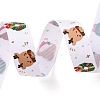 5 Yards Christmas Polyester Printed Grosgrain Ribbon OCOR-A008-01D-3