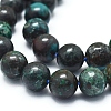 Natural Chrysocolla Azurite Beads Strands G-D0010-08-8mm-3