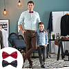 AHADERMAKER 16Pcs 2 Colors Adjustable Polyester Bow Ties AJEW-GA0006-74-6