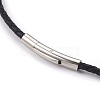 Leather Cord Necklace Making MAK-E666-05P-2
