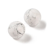 Natural Howlite No Hole Sphere Beads G-K353-04B-20-2