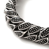 304 Stainless Steel Cuban Link Chain Bracelets for Women Men BJEW-Q341-06A-AS-2