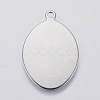 201 Stainless Steel Stamping Blank Tag Pendants STAS-P225-036P-1