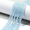 Natural Blue Topaz Beads Strands G-H079-A02-03-2