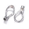 304 Stainless Steel Magnetic Clasps X-STAS-E440-23B-P-3