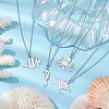 Non-Tarnish Ocean Theme Pendant Necklaces NJEW-JN04871-2