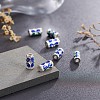 Chinese Style Alloy Enamel Beads X-ENAM-L015-17A-S-8