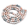 Opaque Crackle Glass Round Beads Strands GLAA-T031-01C-3