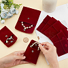 SUPERFINDINGS 8Pcs 2 Style Square Velvet Jewelry Bags TP-FH0001-01B-3