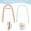 WADORN 2Pcs 2 Colors Acrylic Curban Chain Bag Straps FIND-WR0008-64-2