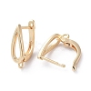 Brass Hoop Earring Findings with Latch Back Closure KK-L180-113G-2